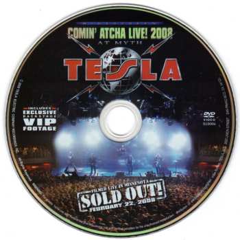 DVD Tesla: Comin' Atcha Live! 2008