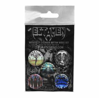 Merch Testament: Button-Set Testament Button Badge Set