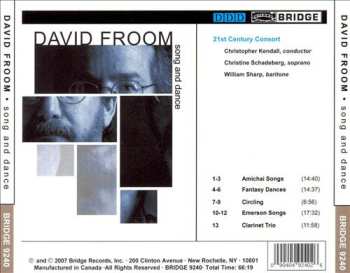 CD David Froom: Song And Dance