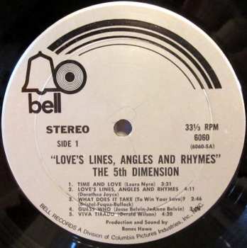 LP The Fifth Dimension: Love's Lines, Angles And Rhymes