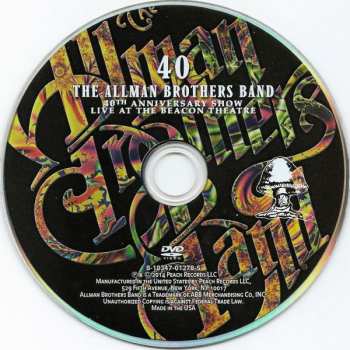 DVD The Allman Brothers Band: 40: March 26, 2009- 40th Anniversary Show- Beacon Theatre