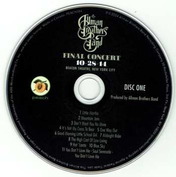 3CD The Allman Brothers Band: Final Concert 10-28-14 (Beacon Theatre, New York City)