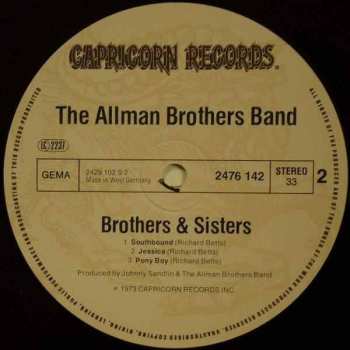 LP The Allman Brothers Band: Brothers And Sisters