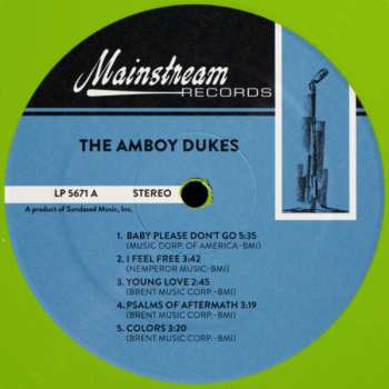 LP The Amboy Dukes: The Amboy Dukes CLR