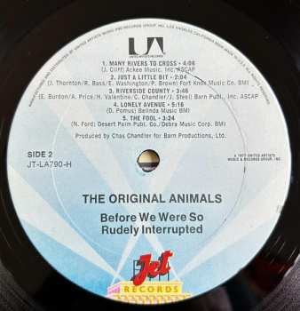 LP The Animals: Before We Were So Rudely Interrupted