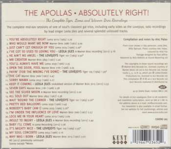 CD The Apollas: Absolutely Right! The Complete Tiger, Loma And Warner Bros Recordings