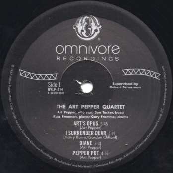 LP Art Pepper Quartet: The Art Pepper Quartet
