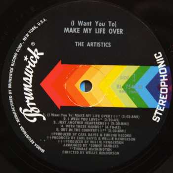 LP The Artistics: (I Want You To) Make My Life Over