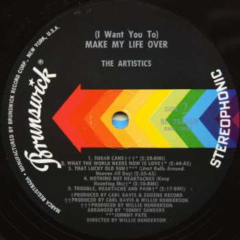 LP The Artistics: (I Want You To) Make My Life Over