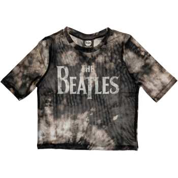 Merch The Beatles: The Beatles Ladies Crop Top: Drop T Logo (mesh) (xx-small) XXS