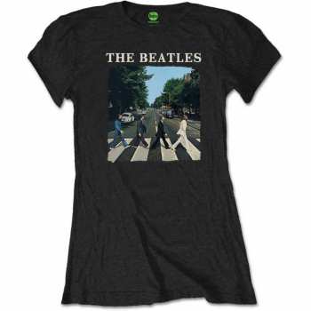 Merch The Beatles: Frauen T-Shirt Abbey Road & Logo The Beatles 
