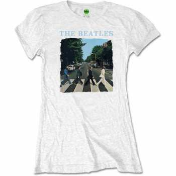 Merch The Beatles: Frauen T-Shirt Abbey Road & Logo The Beatles 