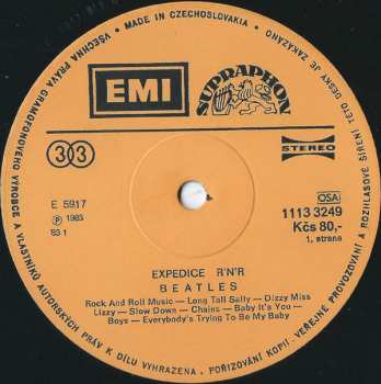 LP The Beatles: Expedice R'n'R
