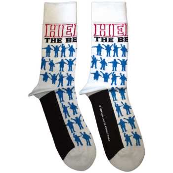 Merch The Beatles: Knöchelsocken Help Silhouettes Repeat