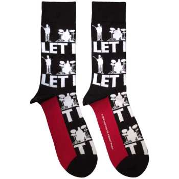 Merch The Beatles: Knöchelsocken Let It Be Silhouettes Repeat