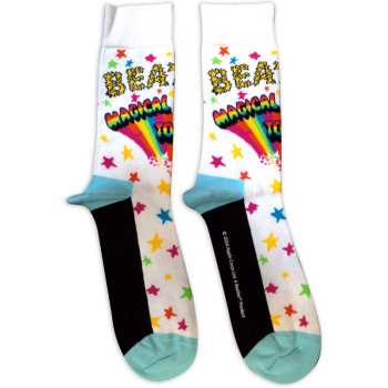 Merch The Beatles: The Beatles Unisex Ankle Socks: Magical Mystery Tour (white) (uk Size 4 - 7) 36 - 42