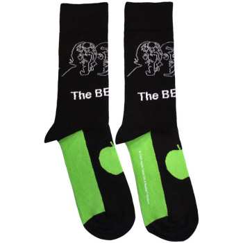 Merch The Beatles: Knöchelsocken White Album Faces Outlines & Apple