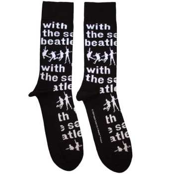 Merch The Beatles: Knöchelsocken With Silhouettes Repeat