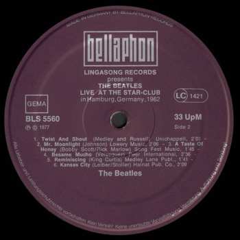 2LP The Beatles: Live! At The Star-Club In Hamburg, Germany; 1962