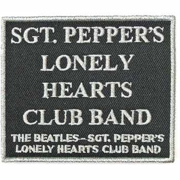 Merch The Beatles: Aufnäher Sgt Pepper's….black 