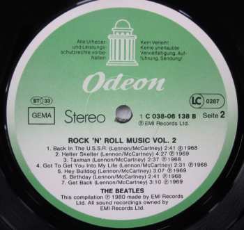 LP The Beatles: Rock 'n' Roll Music, Volume 2