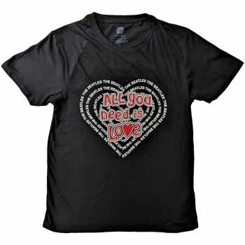Merch The Beatles: T-Shirt All You Need Is Love Heart