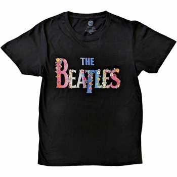 Merch The Beatles: T-Shirt Floral Logo The Beatles