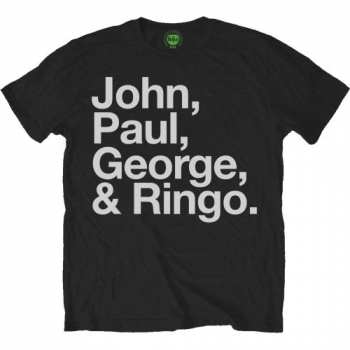 Merch The Beatles: T-Shirt John, Paul, George & Ringo 
