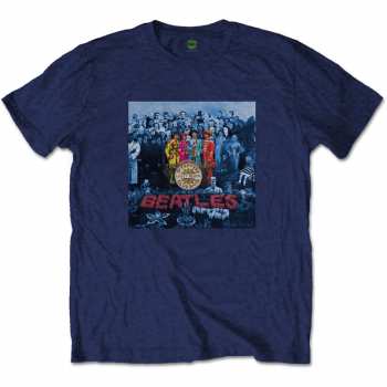 Merch The Beatles: T-Shirt Sgt Pepper Blue 