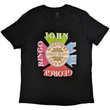 Merch The Beatles: T-Shirt Sgt Pepper Drum & Names