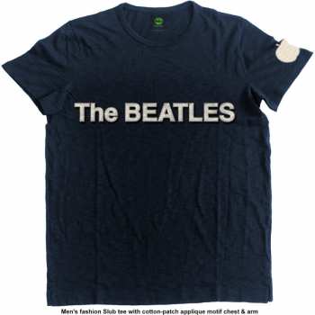 Merch The Beatles: Bestickt T-Shirt Logo The Beatles & Apple 