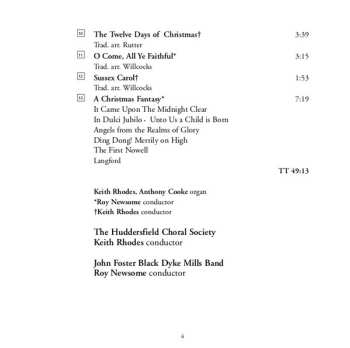 CD Huddersfield Choral Society: Christmas Fantasy