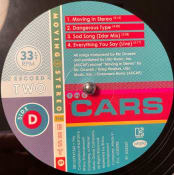 2LP The Cars: Moving In Stereo: The Best Of The Cars