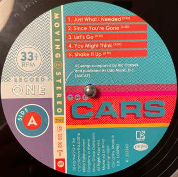 2LP The Cars: Moving In Stereo: The Best Of The Cars