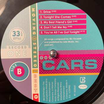 2LP The Cars: Moving In Stereo: The Best Of The Cars