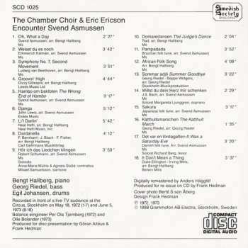 CD Eric Ericson: The Chamber Choir & Eric Ericson Encounter Svend Asmussen