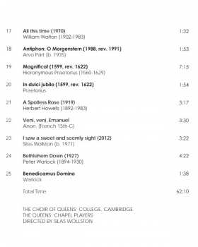 CD Silas Wollston: And Comes The Day (Carols And Antiphons For Advent)