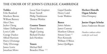 CD St. John's College Choir: Eastertide Evensong