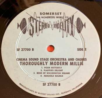 LP The Cinema Sound Stage Orchestra: Hits From "Thoroughly Modern Millie"