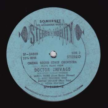 LP The Cinema Sound Stage Orchestra: Sound Track Music From Doctor Zhivago