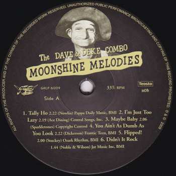 LP The Dave And Deke Combo: Moonshine Melodies LTD