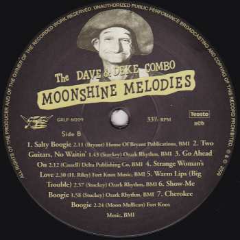LP The Dave And Deke Combo: Moonshine Melodies LTD