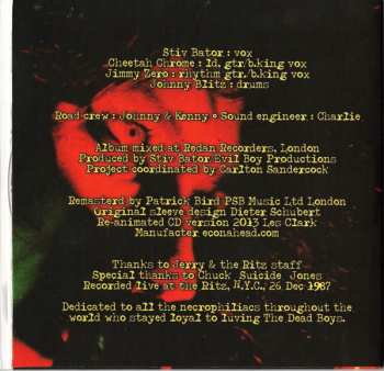 CD The Dead Boys: Liver Than You'll Ever Be