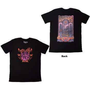 Merch The Doors: The Doors Unisex T-shirt: Pink Orange (black) (back Print) (small) S