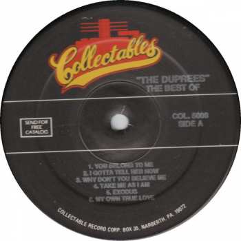 LP The Duprees: The Best Of The Duprees