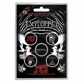 Merch The Exploited: Button-Set Punks Not Dead
