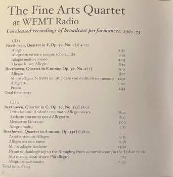 8CD/Box Set The Fine Arts Quartet: The Fine Arts Quartet At WFMT: Unreleased Recordings Of Broadcast performances, 1967-73