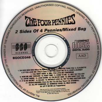 CD The Four Pennies: 2 Sides Of The Four Pennies/Mixed Bag