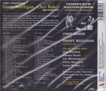 2CD The Gerry Mulligan Chet Baker Quartet: Complete Recordings (Master Takes)