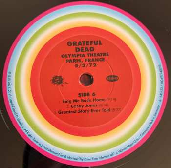 6LP/Box Set The Grateful Dead: Olympia Theatre, Paris, France (5/3/72) LTD